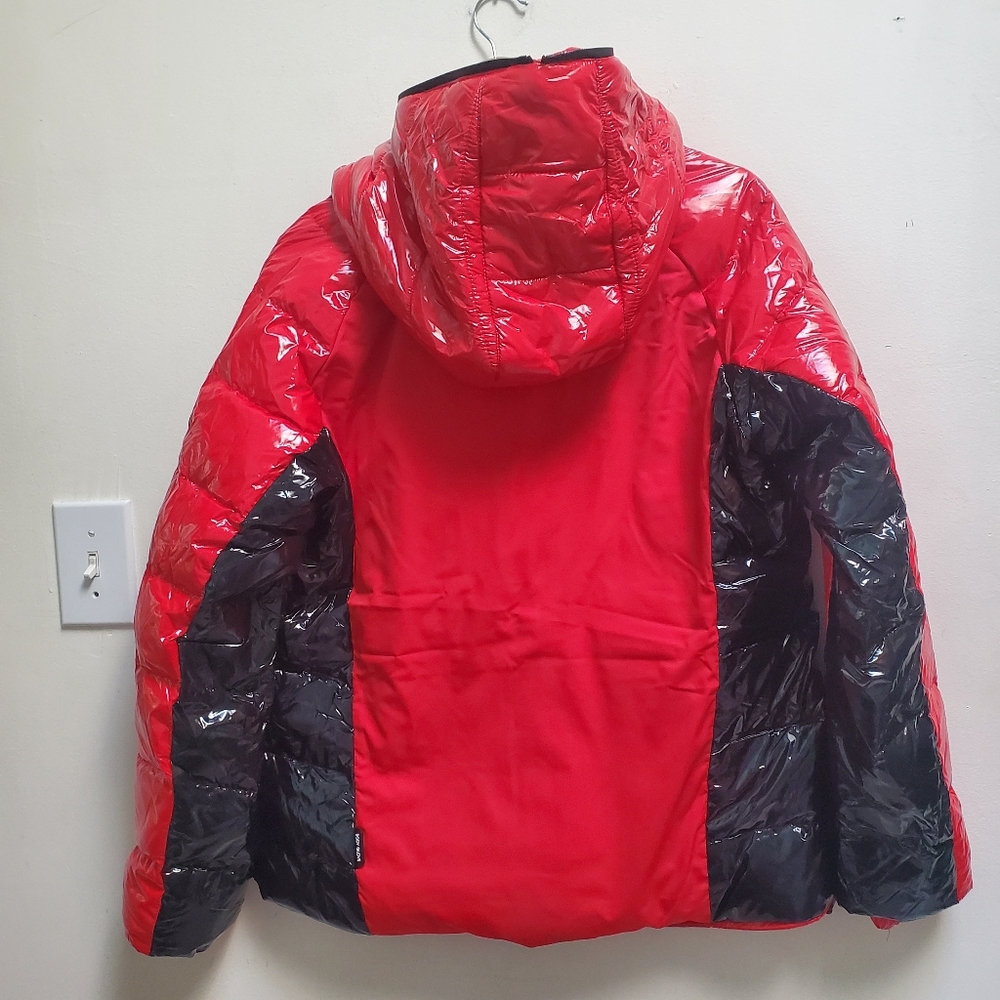 ๐SOLD๐ NWT Body Glove Puffer Coat Hooded Down Cold Ski Winter Sport Red Black - Picture 4 of 14